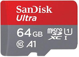 SanDisk 64GB memory card Class 10