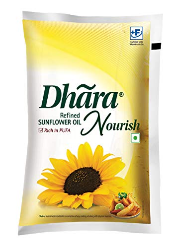 Dhara Sunflower Oil, 1 L (BOM3)