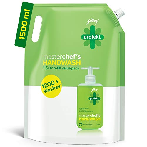 Godrej Protekt Masterchef’s Germ Protection Liquid Handwash Refill, 1500ml