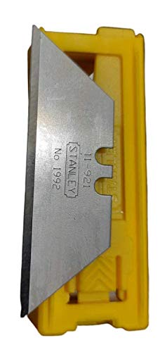 Stanley Heavy Duty Blade of Length 19mm.Pack of 10pcs Blades, Blade which fits for Utility Knives. Ideal for Carpet and Vinyl, Replacement Blade for Knife