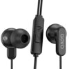 GOVO GOBASS 400 in Ear Wired Earphones with High Definition Microphone, Passive Noise Cancellation for Music, 3.5mm Jack (Platinum Black)