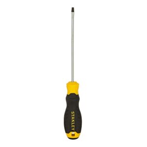 STANLEY STMT60818-8 Cushion Grip Slotted Standard Screwdriver 3 mm x 100 mm Black and Yellow