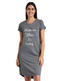 Amazon Brand – Eden & Ivy Women’s Cotton Knee Length Casual Nightgown (ENISS22WSPDR107_Coco Orange_XL)