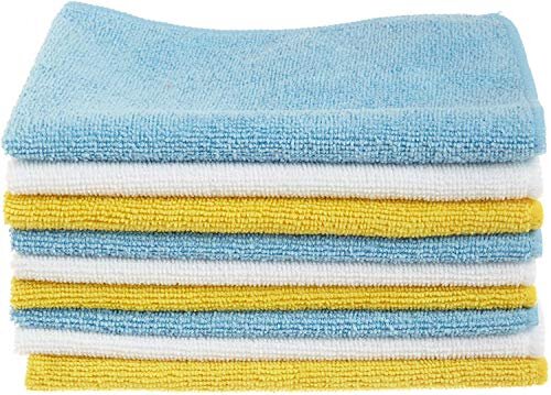 AmazonBasics Microfiber Cleaning Cloth – 222 GSM (Pack of 12)