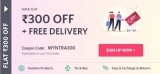 Rs.300 off on your Myntra order.