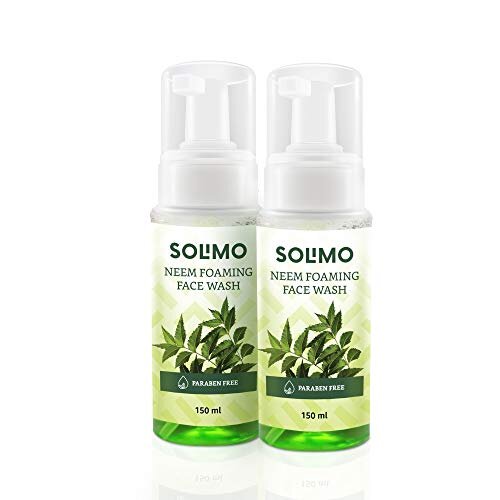 Amazon Brand – Solimo Neem Foaming Facewash