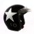 Autofy Habsolite Ecco Star Front Open Helmet (Black and Grey, M)