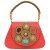 Bagaholics Ethnic Jute Clutch Bead and Stylish Stone Clutches Ladies Purse Gift for women (Red)