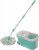 Baggiz spotzero by Milton Elite Spin Mop with Bigger Wheels & Auto Fold Handle for 360 Degree Cleaning (Aqua Green, Two Refills) Mop Set Wet