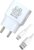 C2D HONOR ENJOY 6S 5 A Mobile Charger with Detachable Cable(White, Cable Included)