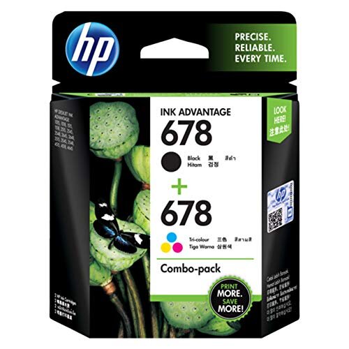HP 802 2-Pack Small Black/Tri-Color Ink Cartridges