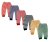 Kuchipoo Fleece Baby Pajamas Bottoms with Rib – Pack of 6 (Multi-Coloured, 0-3 Months)