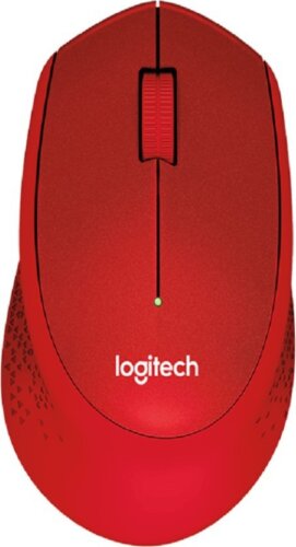 Logitech M331 SILENT Wireless Optical Mouse(2.4GHz Wireless, Red)