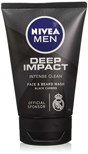 NIVEA MEN Deep Impact Intense Clean Face & Beard Wash – 100gm