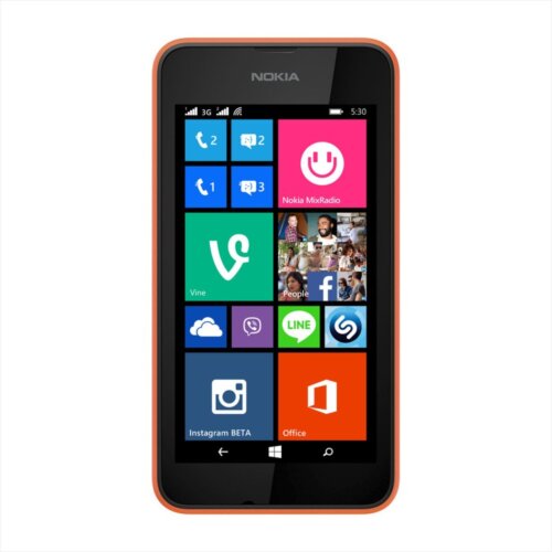 Nokia Lumia 530 DS (Bright Orange, 4 GB)(512 MB RAM)