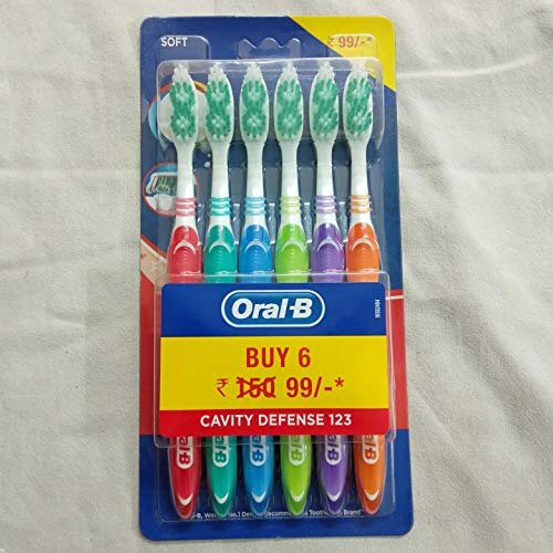 Oral B Cavity Defense 123 Black Toothbrush – Medium