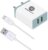 OTD Travel Fast Charger with Micro USB Data & Sync Cable 3.4 A Mobile Charger with Detachable Cable(White, Grey, Cable Included)