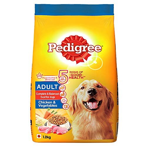 Pedigree Senior (7+ Years) Dry Dog Food Food- Chicken and Rice, 1.2kg Pack
