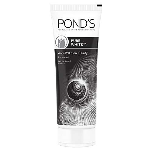 Pond’s Pure White Anti Pollution + Purity With Activated Charcoal Facewash, 100g