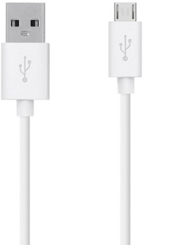 Richerbrand Universal Data Cable, 1.2 m Micro USB Cable(Compatible with Motorola Moto Maxx, White, One Cable)