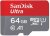 SanDisk 64GB Memory Card with Adapter [Class10, 100 MB/s]