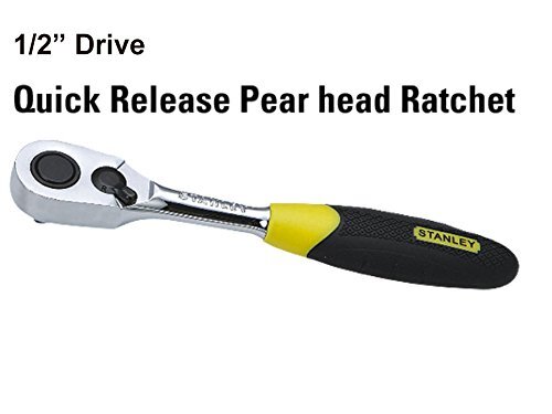 STANLEY 1-93-638 1/2” Sq. Drive Quick Release Pear Head Ratchet