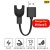 Taslar USB Replacement Charger Charging Cable Adapter for Xiaomi Mi Band 3 (Black)