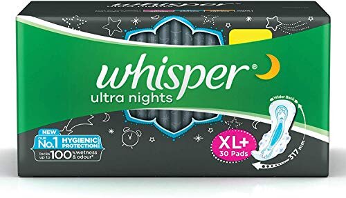 Whisper Ultra Soft Sanitary Pads for Women, XL 50 Napkins